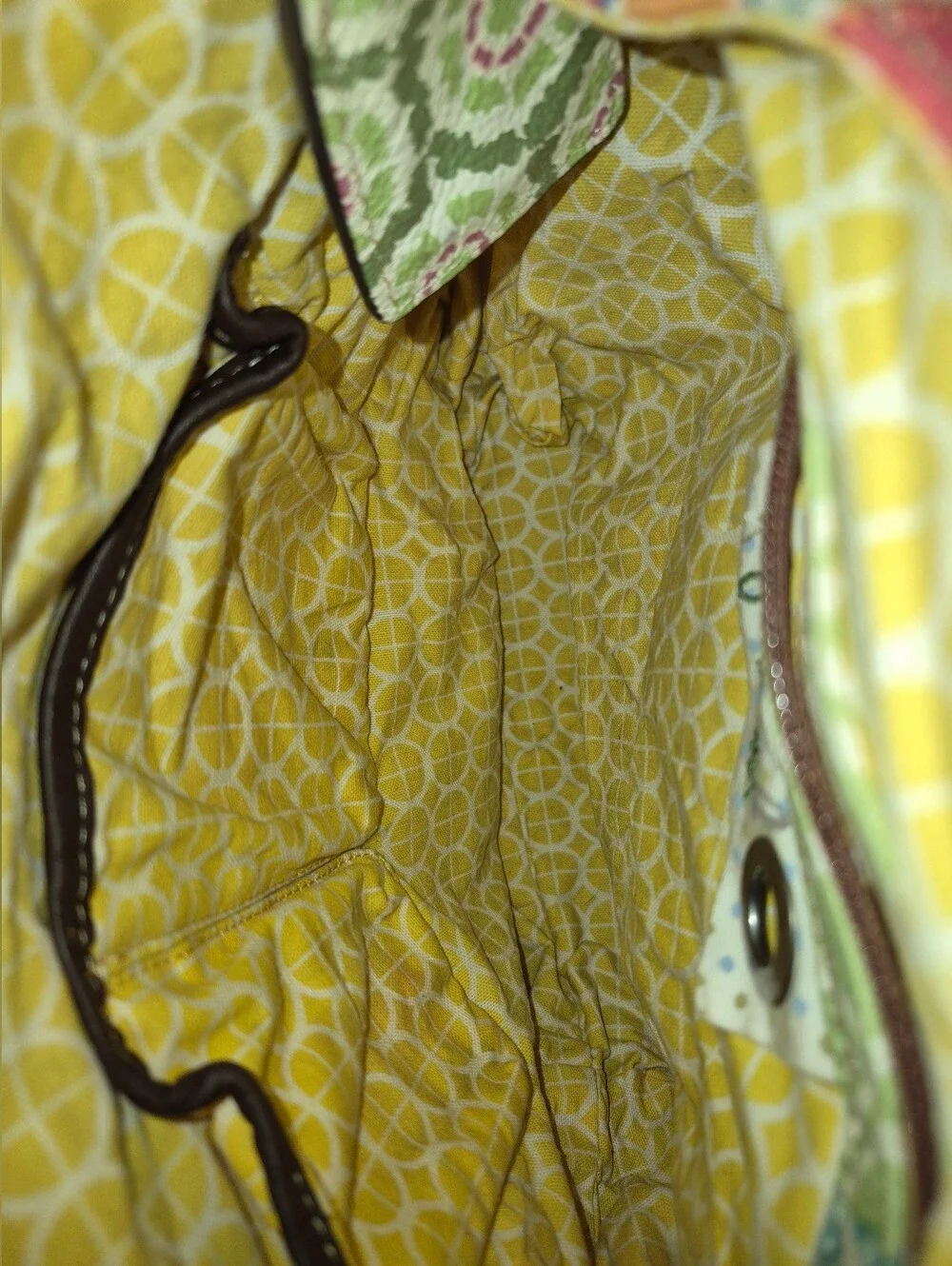 Fossil Multicolor Striped Denim Crossbody bag, Messenger Style - Picture 6 of 9